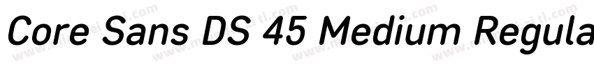 Core Sans DS 45 Medium RegularV字体转换